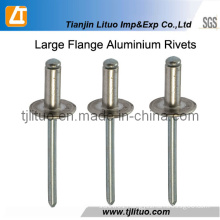 16/19mm Large Flange Head Aluminium Rivets